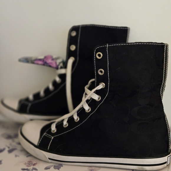 Coach x Converse Bonney Black Sz 9.5 B EUC - Picture 10 of 13